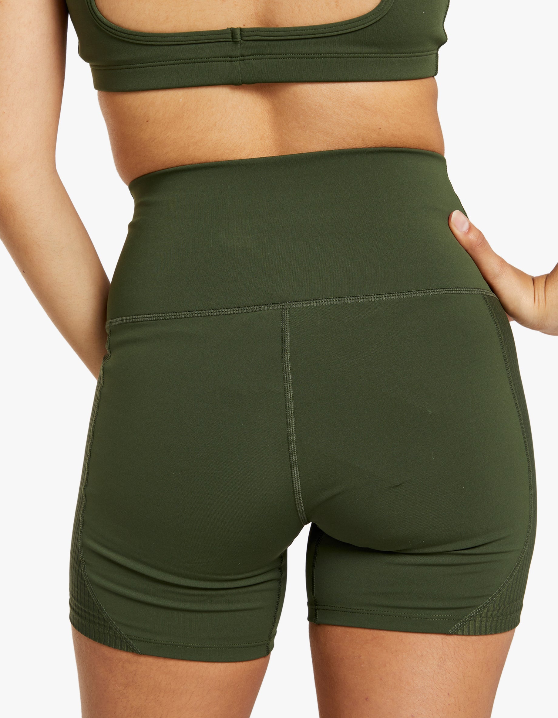 Army green deals biker shorts