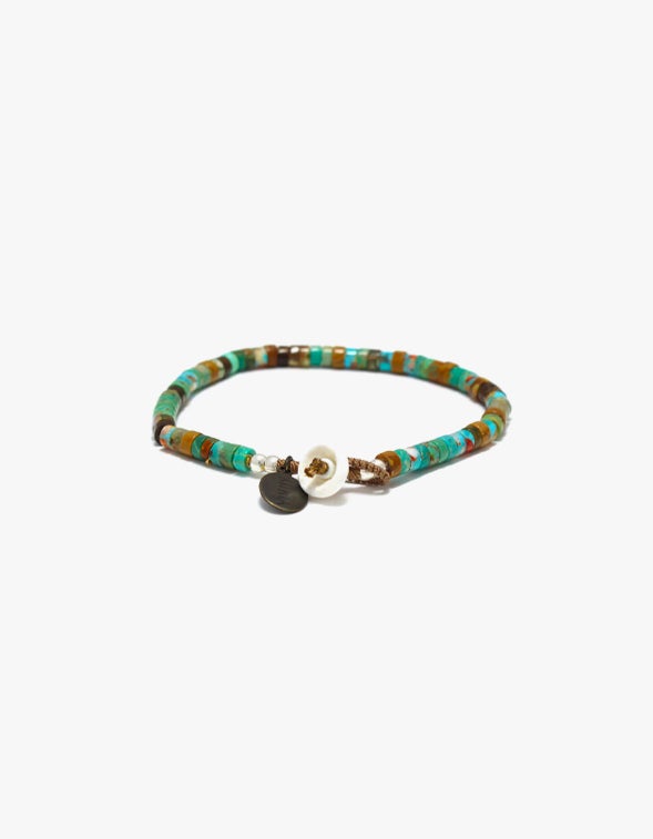 Heishi Beads Bracelet - Turquoise Mix