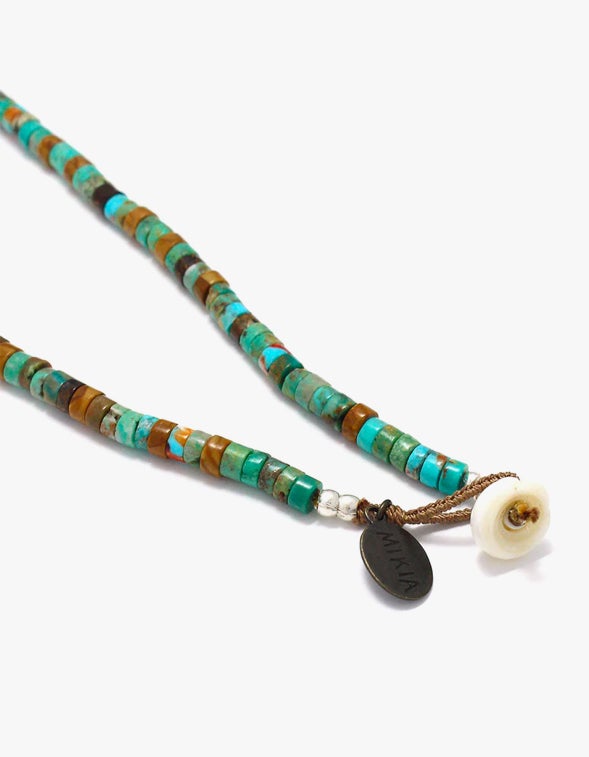 Native American Jewelry : Multi : Stone : Heishi Shell Necklace : NAJ- –  Nizhoni Ranch Gallery