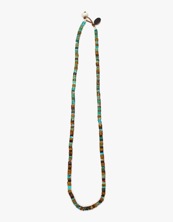 Old Pueblo Indian Turquoise Heishi Bead Necklace - Yourgreatfinds