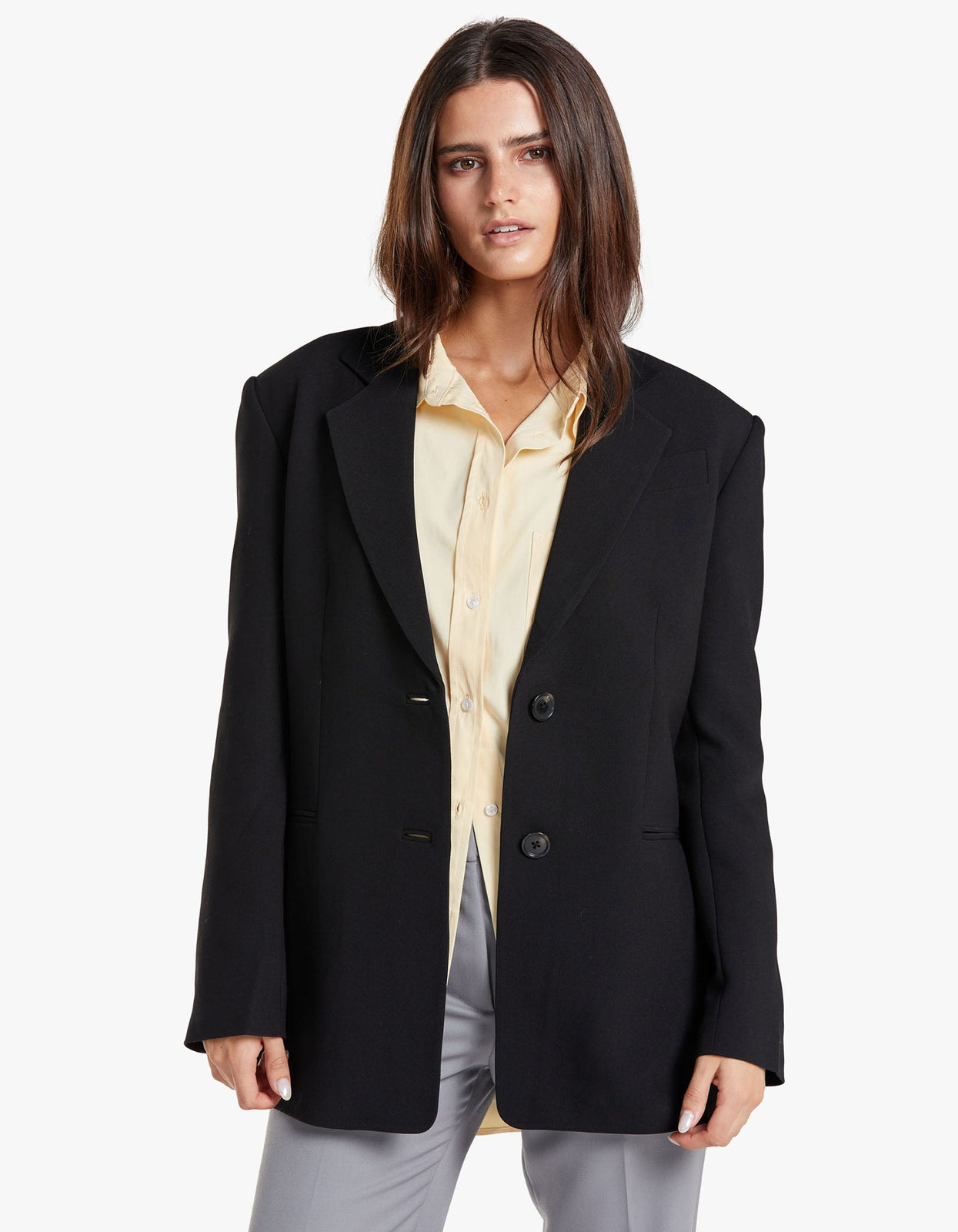 Superette | Irena Oversized Tailored Blazer - Black