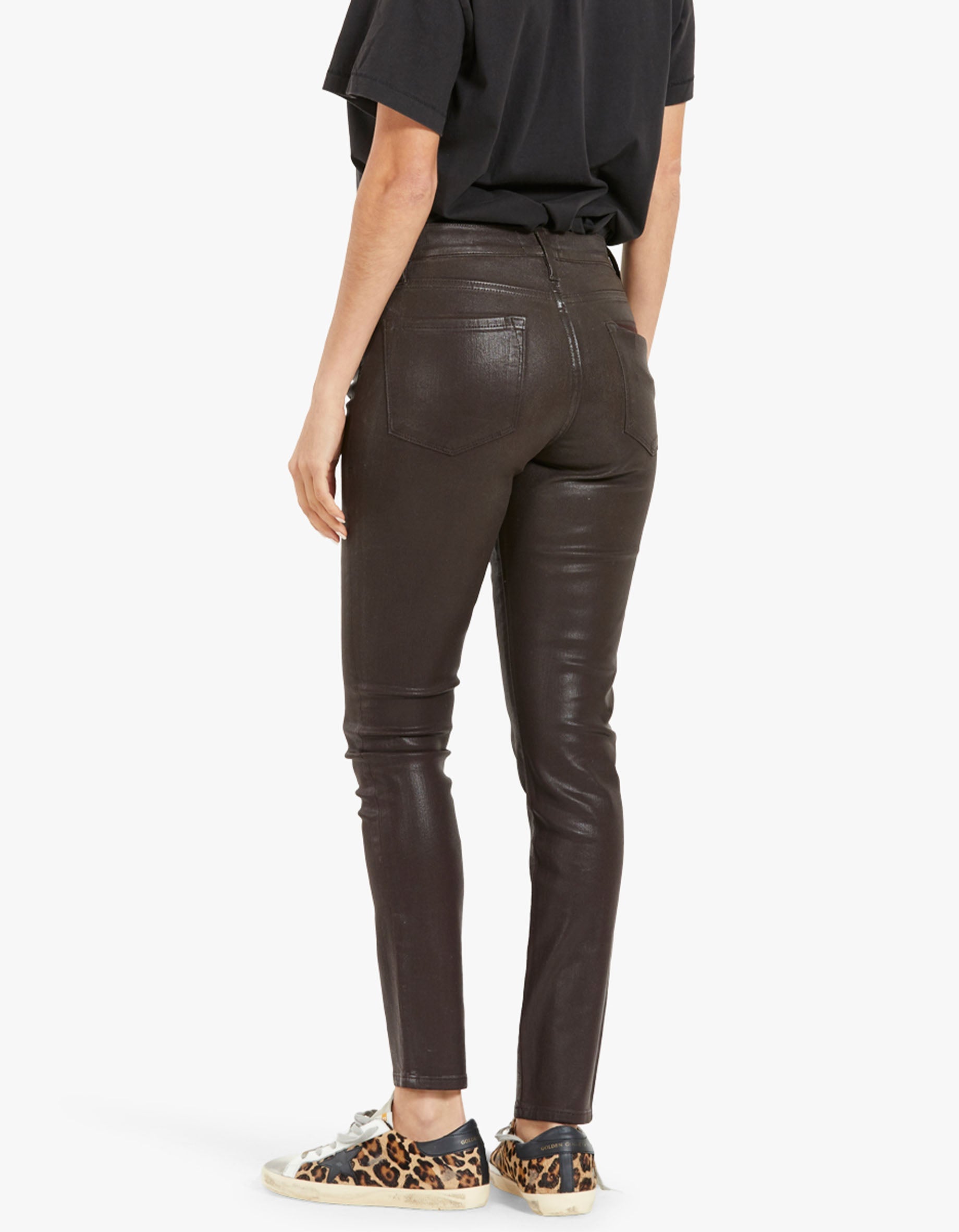 Frame le skinny store de jeanne leather pants