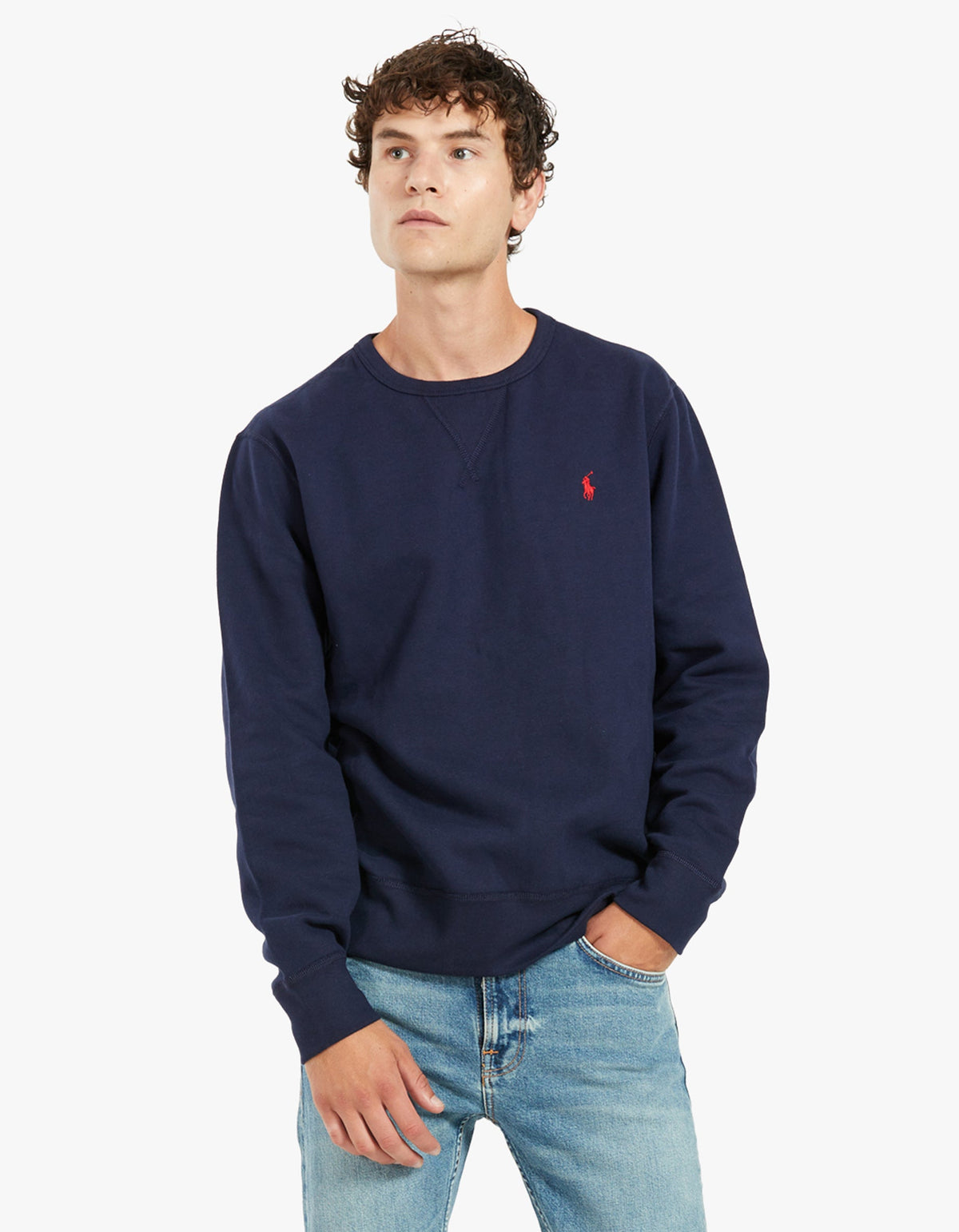 Superette | Long Sleeve Knit RL Fleece - Cruise Navy