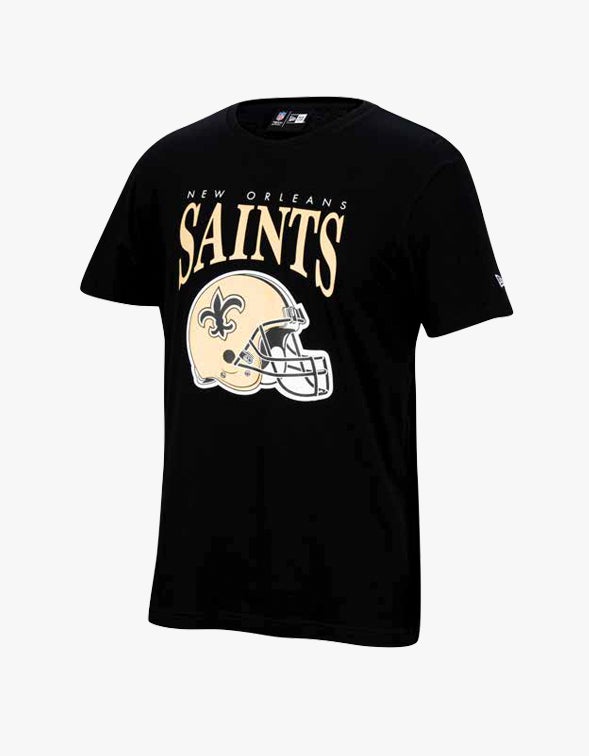 Youth Black New Orleans Saints Helmet T-Shirt Size: Large