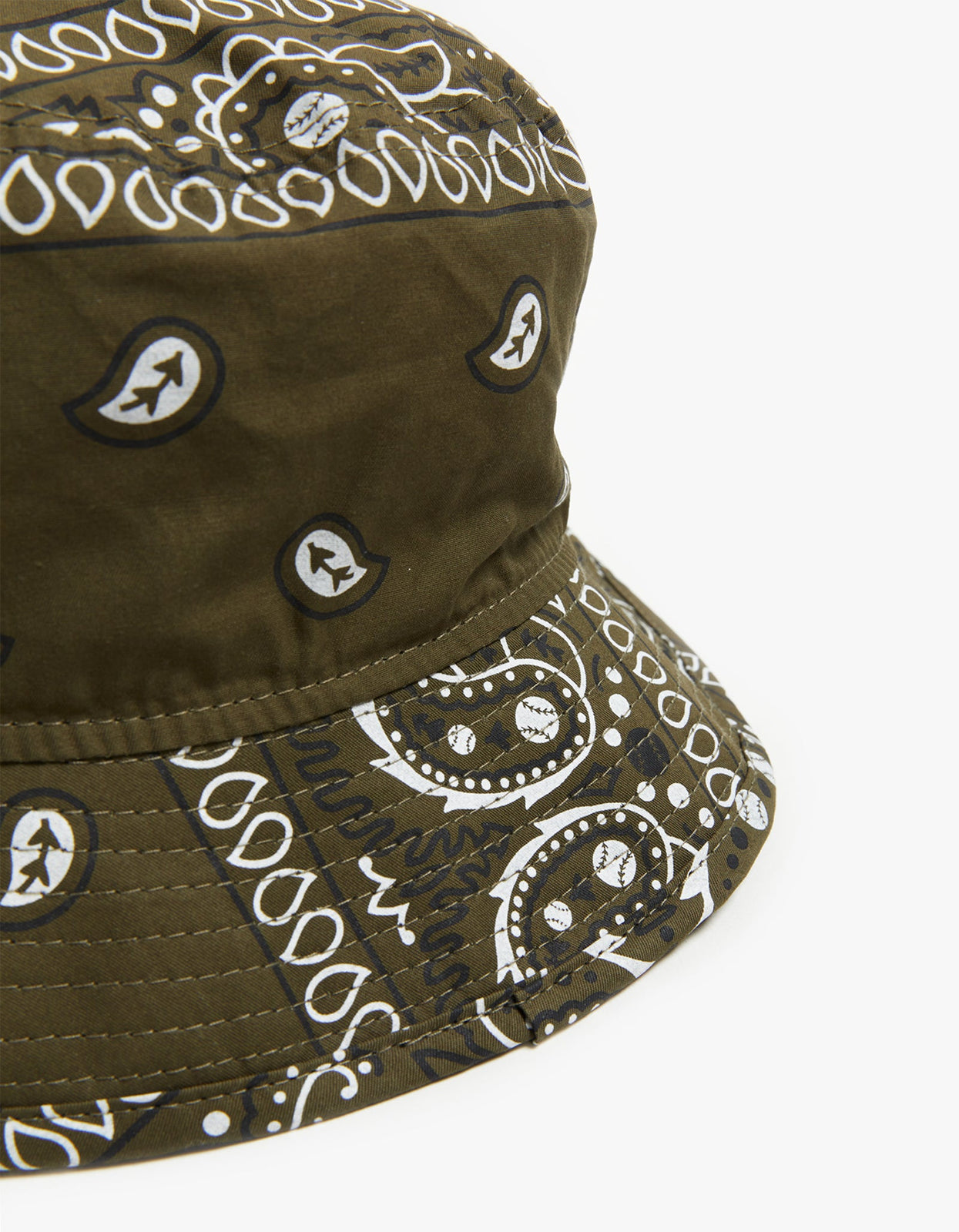 Superette Oakland Athletics Bucket Hat Olive Paisley/White