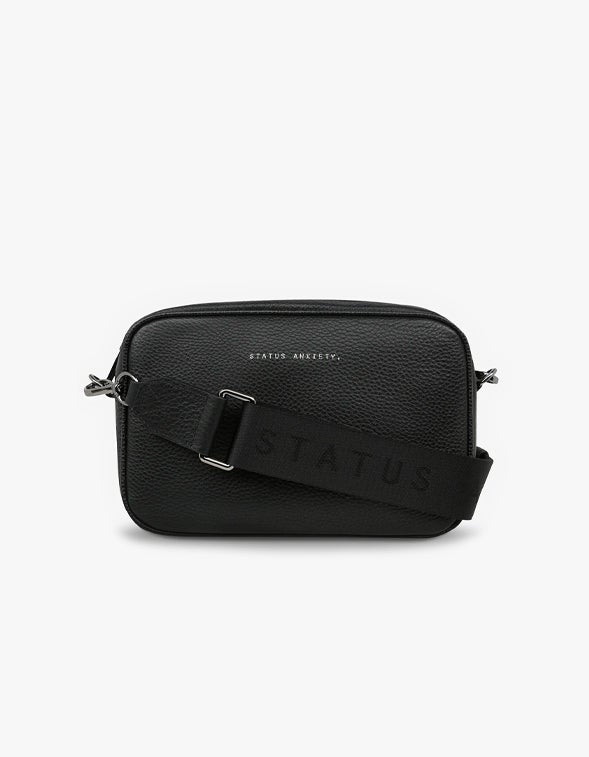 Superette  Plunder Bag With Webbed Strap - Black