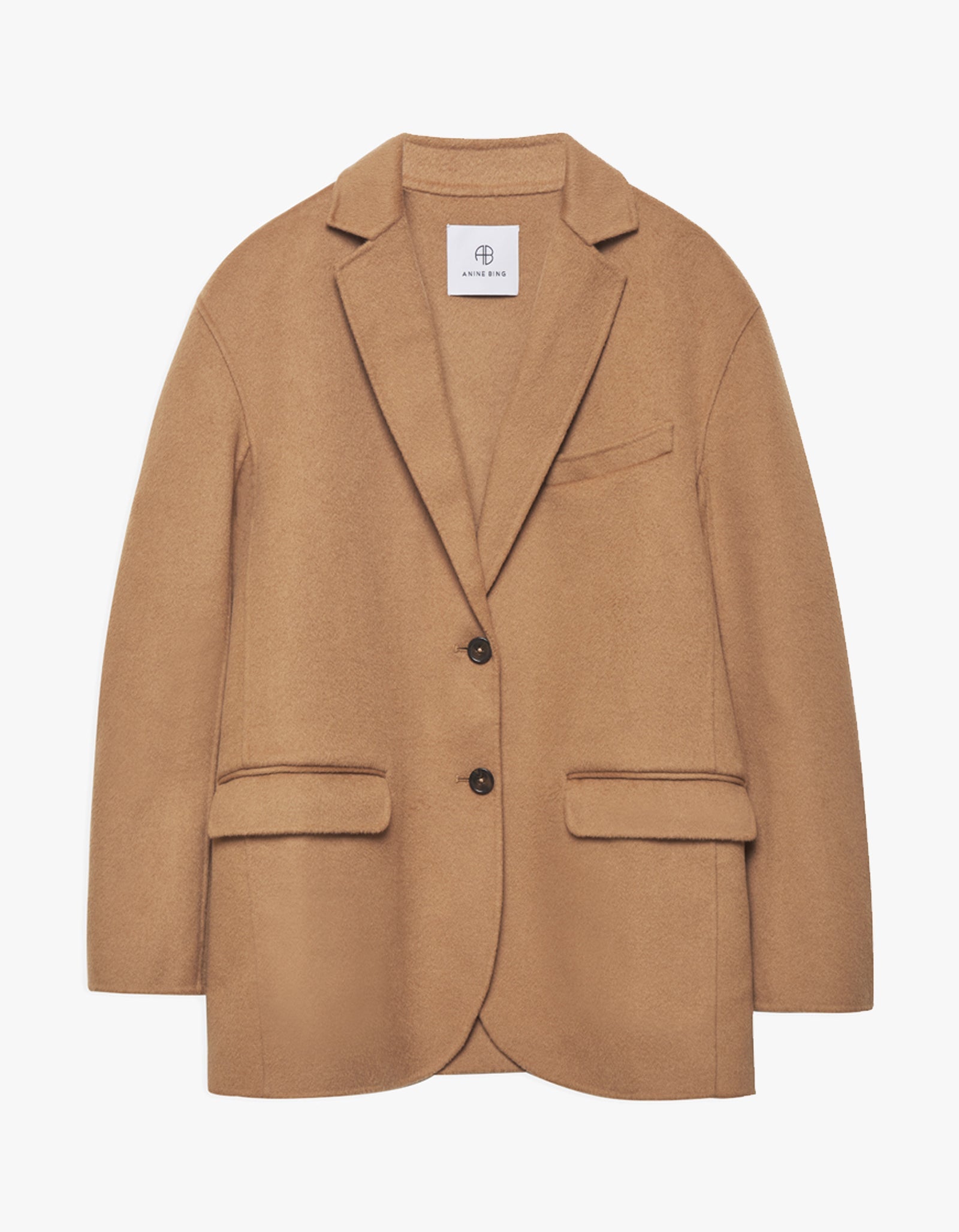 Superette Quinn Blazer Camel Cashmere Blend