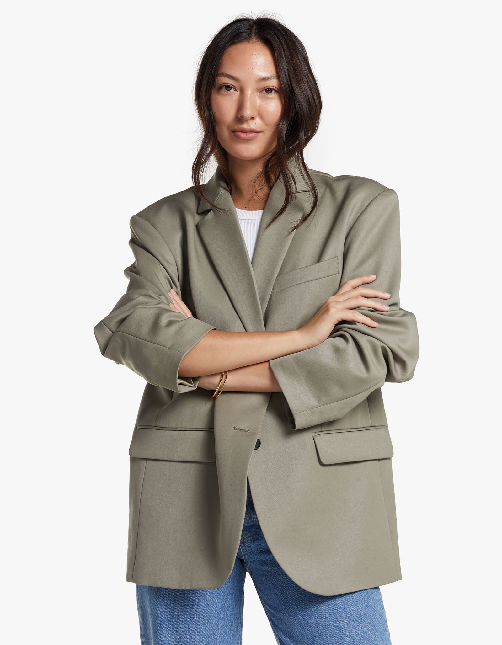 Superette Quinn Blazer Green Khaki