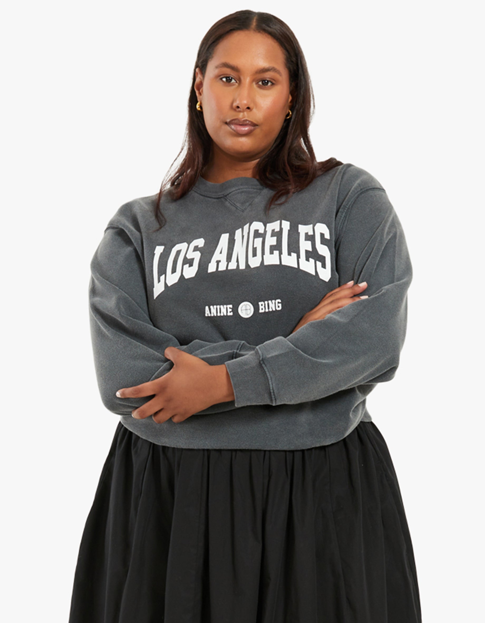 Superette | Ramona Sweatshirt Los Angeles - Washed Black