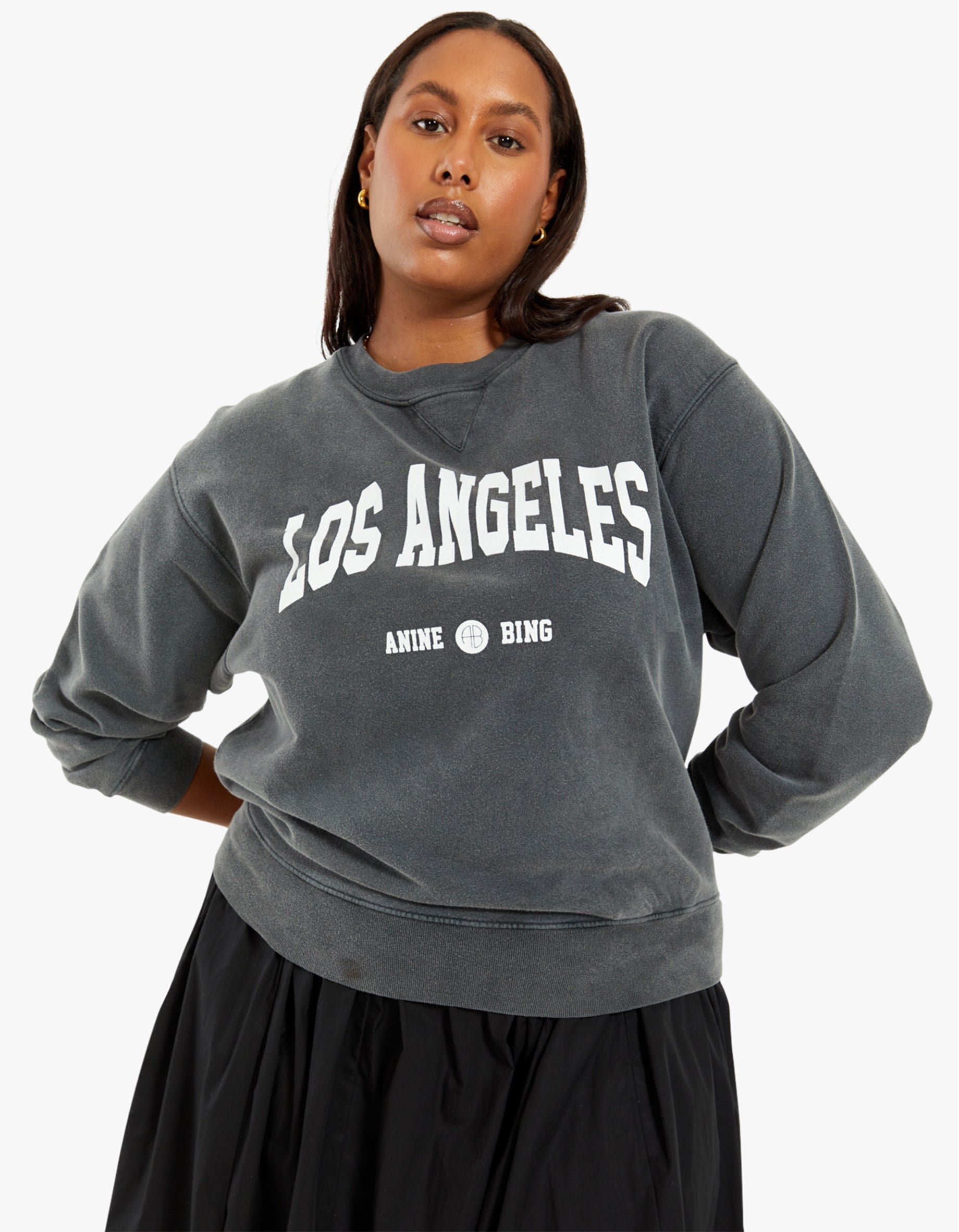 Superette Ramona Sweatshirt Los Angeles Washed Black