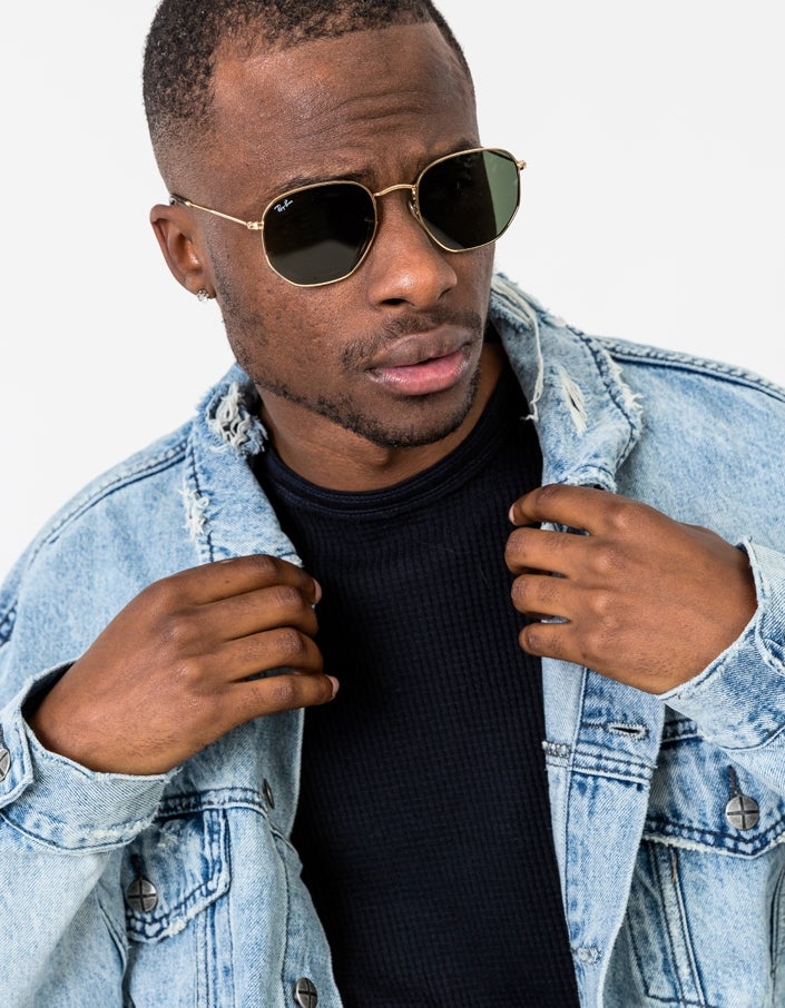 HOT Green Ray Ban Hexagonal Octagon Hexagon Ray Ban