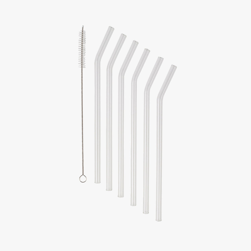Superette Reusable Glass Drinking Straws Transparent