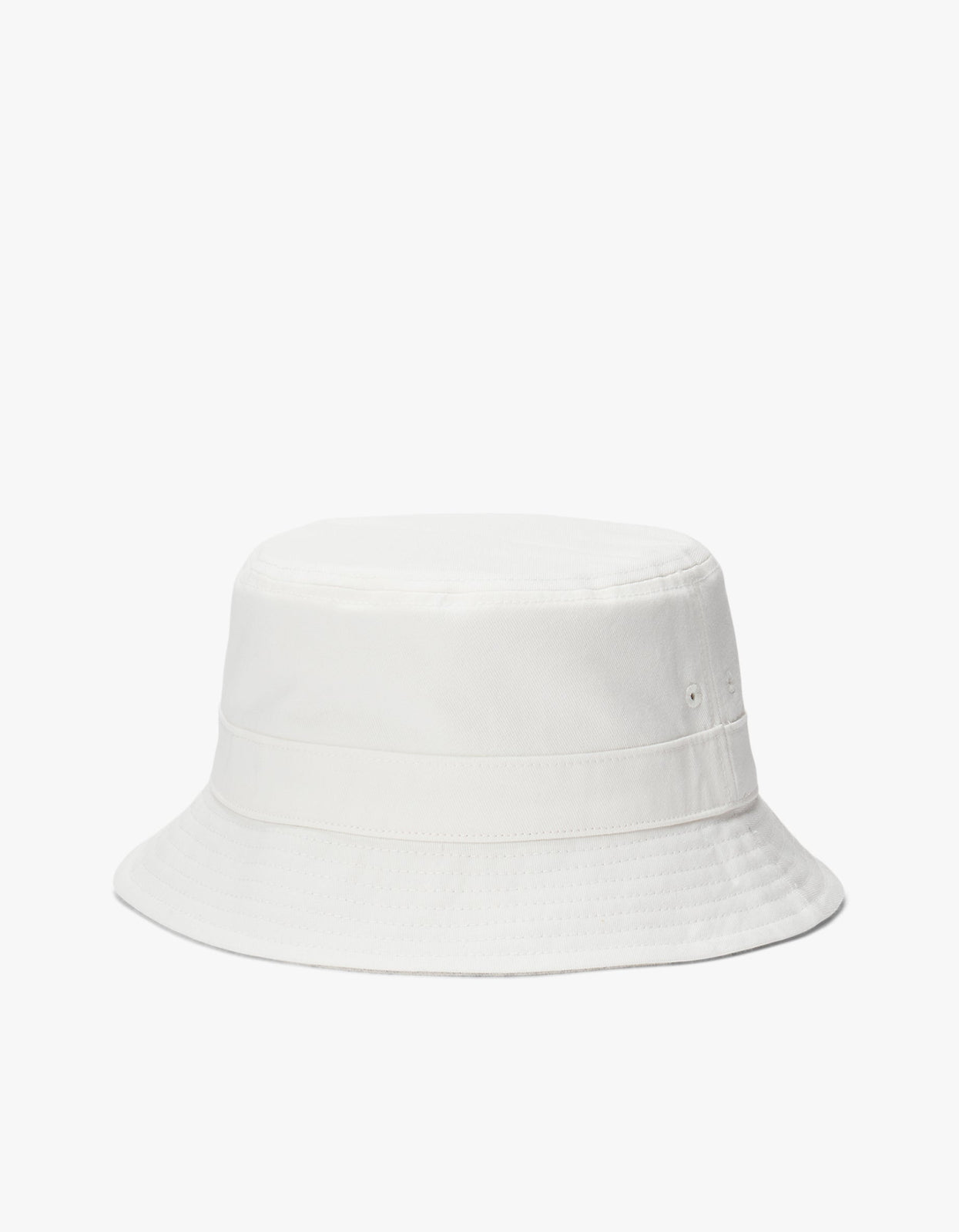 & | Superette Bucket Hat - Deckwash Twill White Fleece Reversible