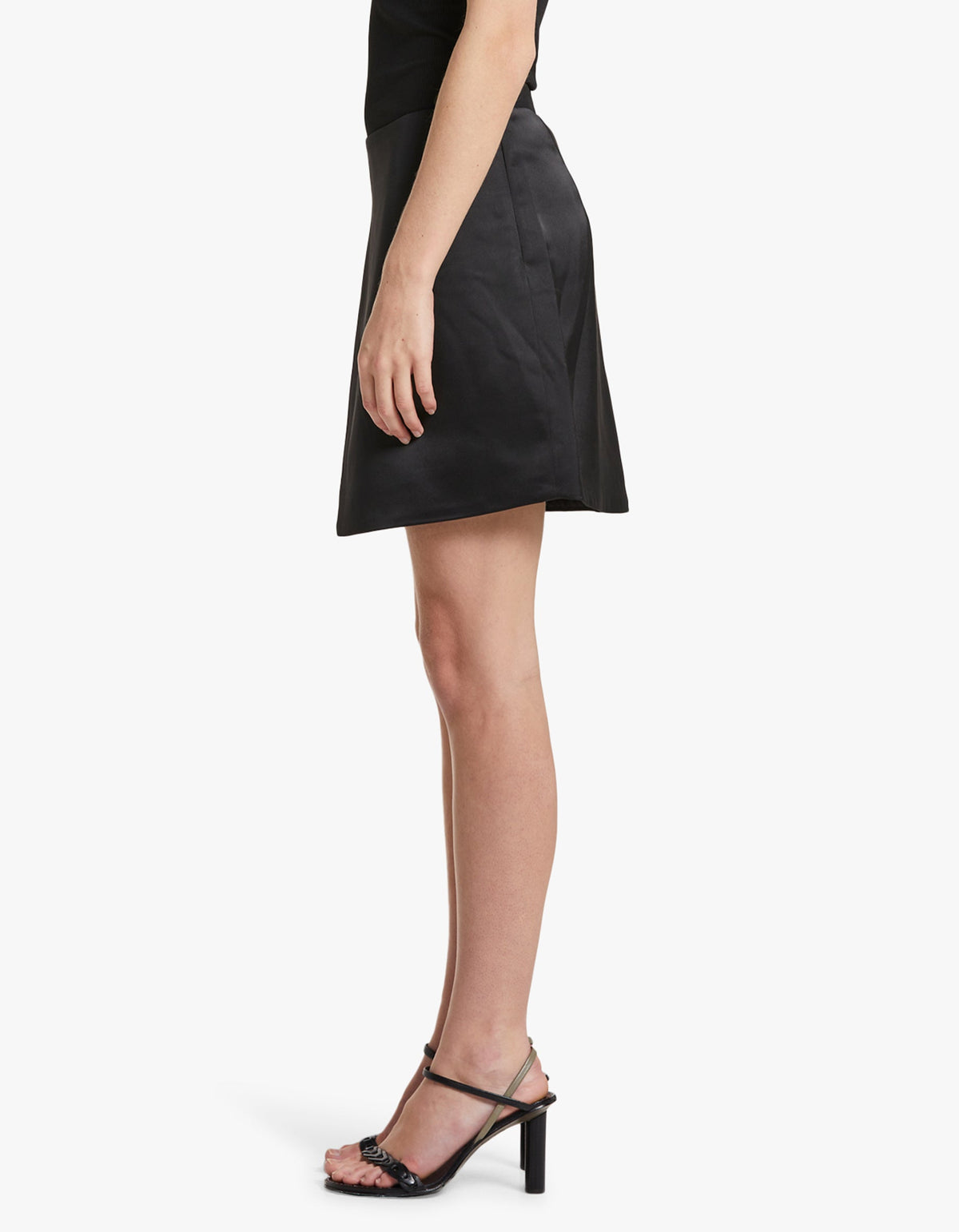 Superette | Satin Mini Skirt - Black