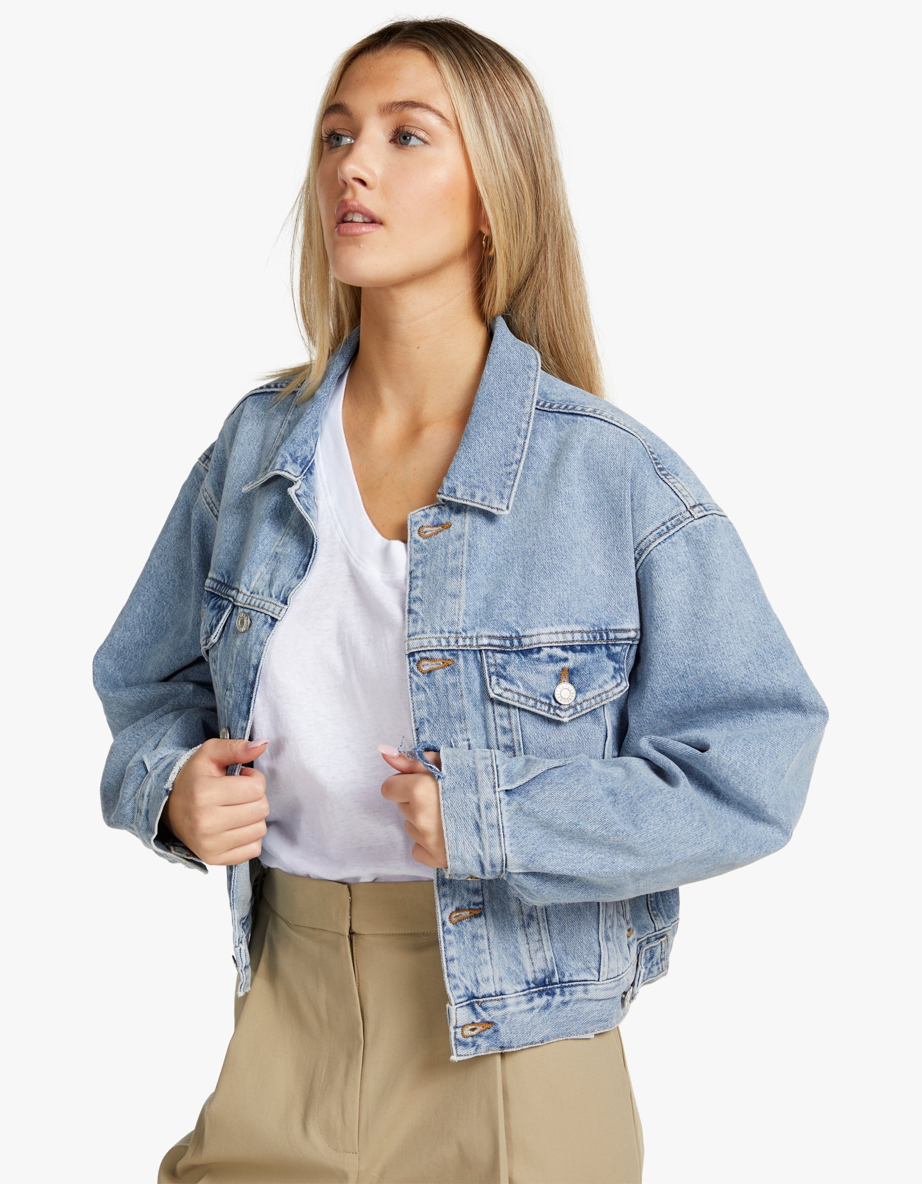 Shrunken hotsell jean jacket