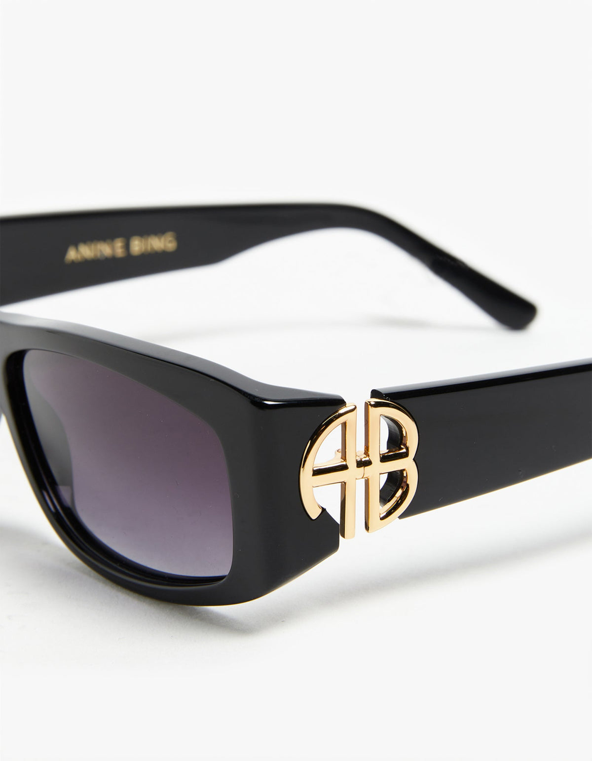 Anine Bing | Siena Sunglasses - Black with Gold