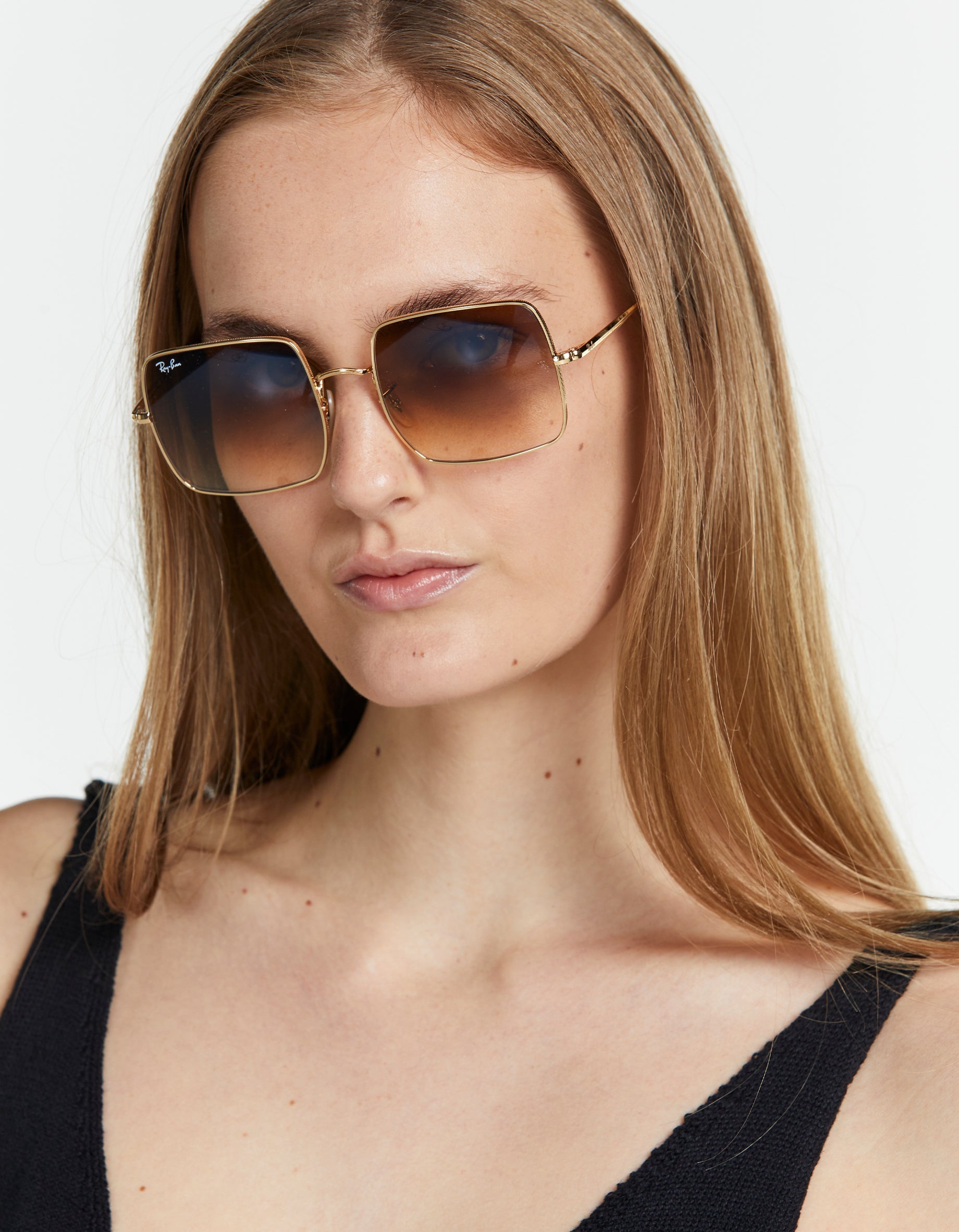 Square aviator hotsell sunglasses ray ban