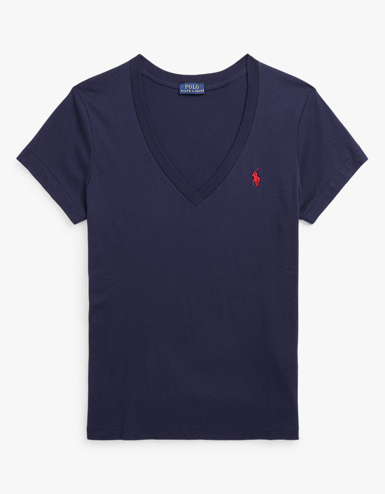 Navy V Neck Short Sleeve main image 0