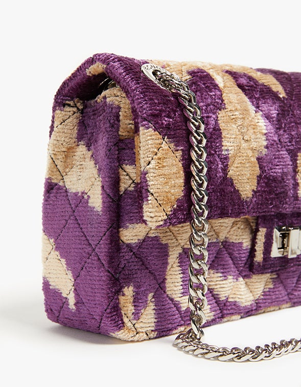 Superette Velvet Bandita Bag Purple Taupe