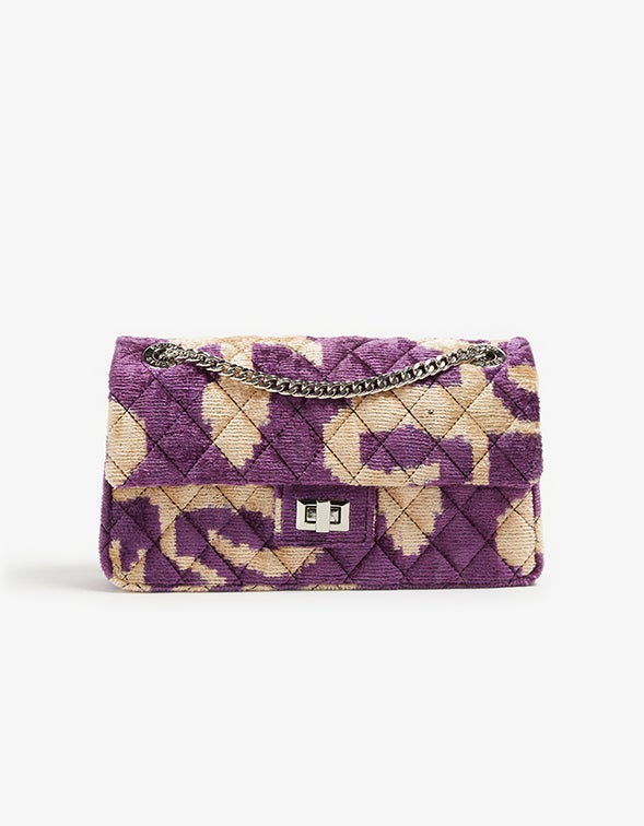 Superette Velvet Bandita Bag Purple Taupe