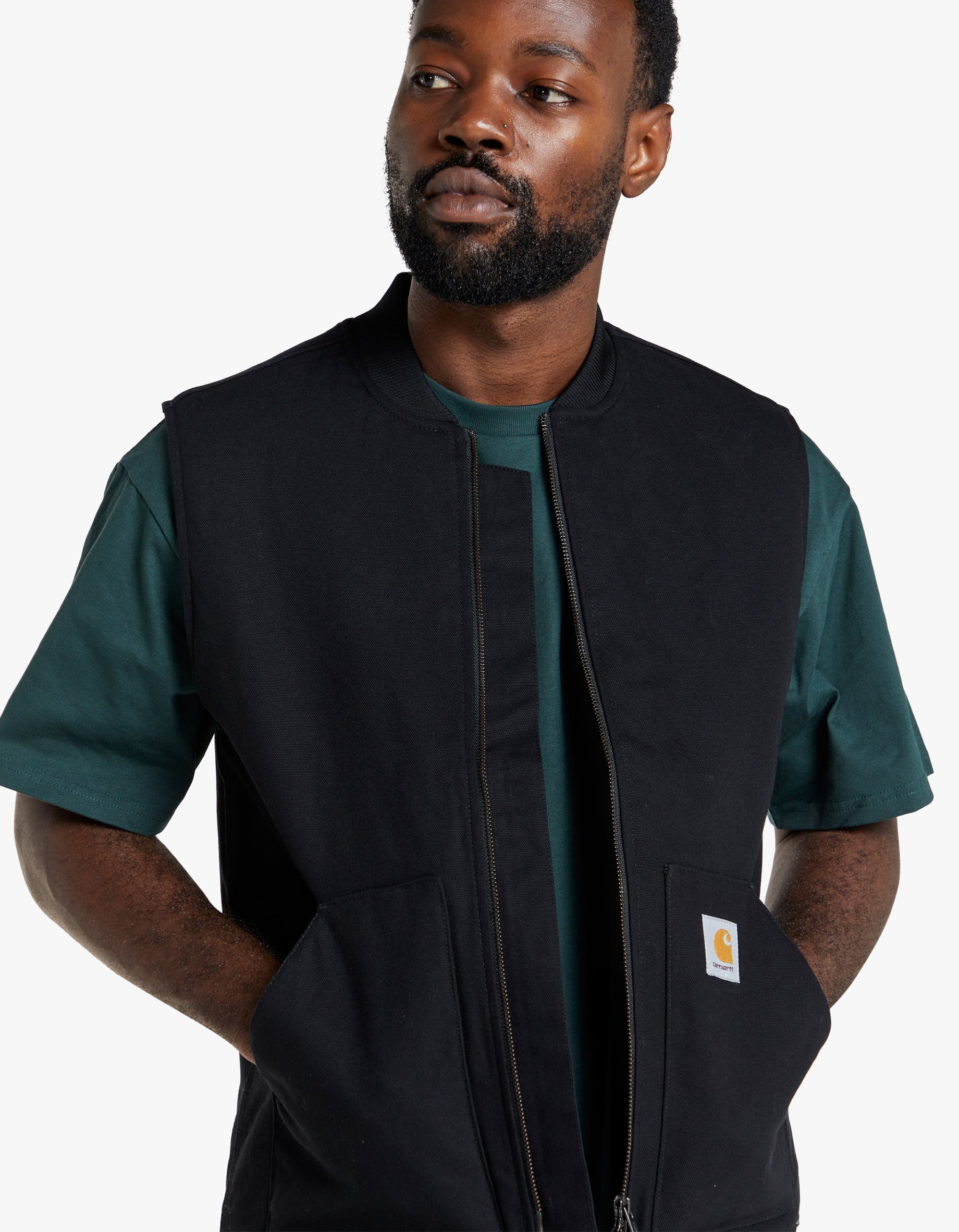 Carhartt black shop vest